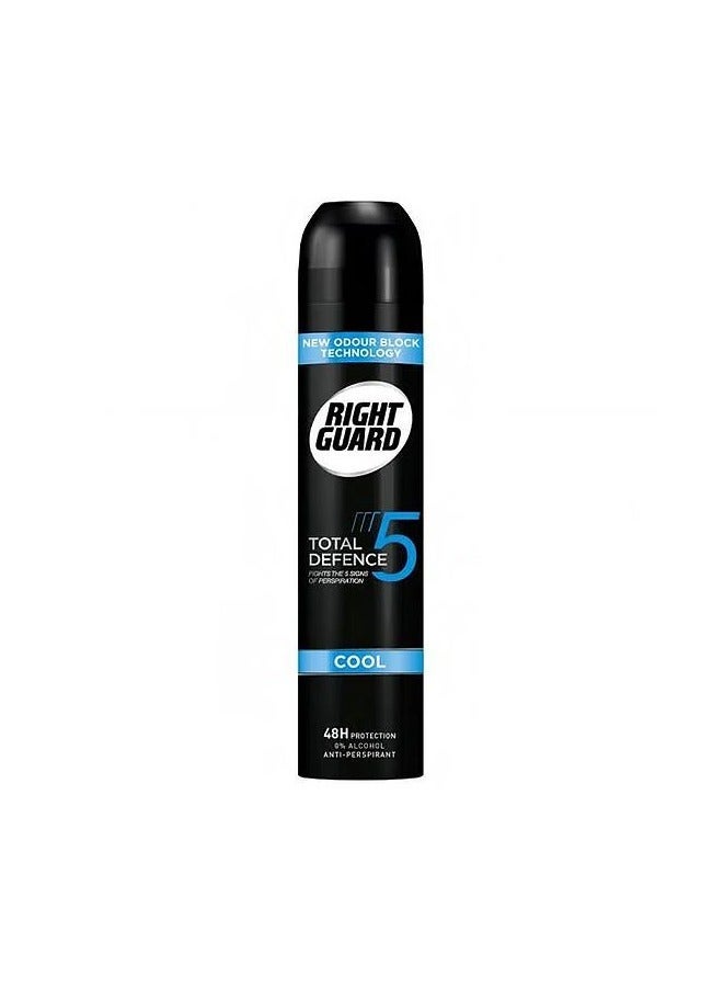 Right Guard Total Defence 5 - Cool - 48H Protection - 250ml - Image 2